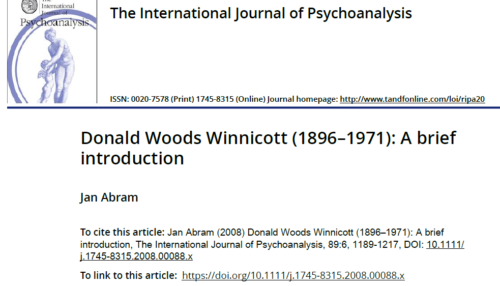 Donald Woods Winnicott (1896–1971): A brief introduction