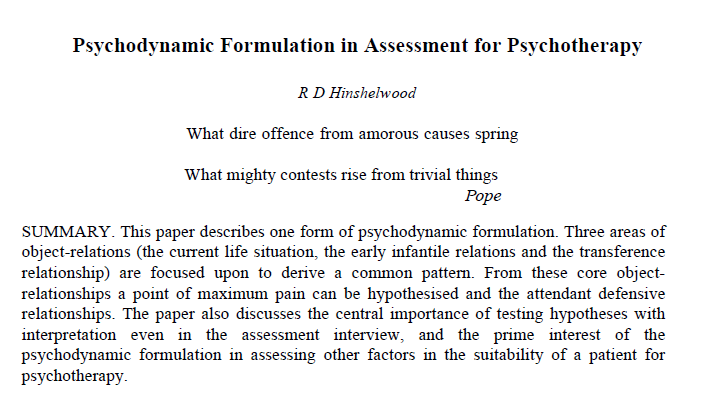 Screenshot 2026-06-09 145647 Psychodynamic Formulation in Assessment for Psychotherapy - تصویر 1