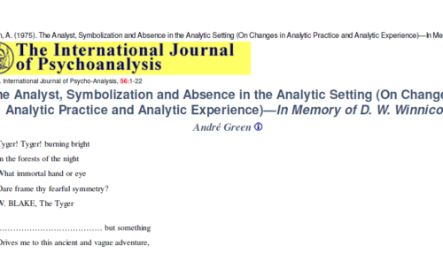 The Analyst, Symbolization and Absence in the Analytic Setting
