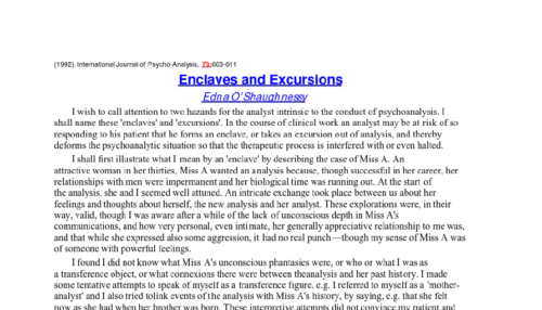 Enclaves and Excursions