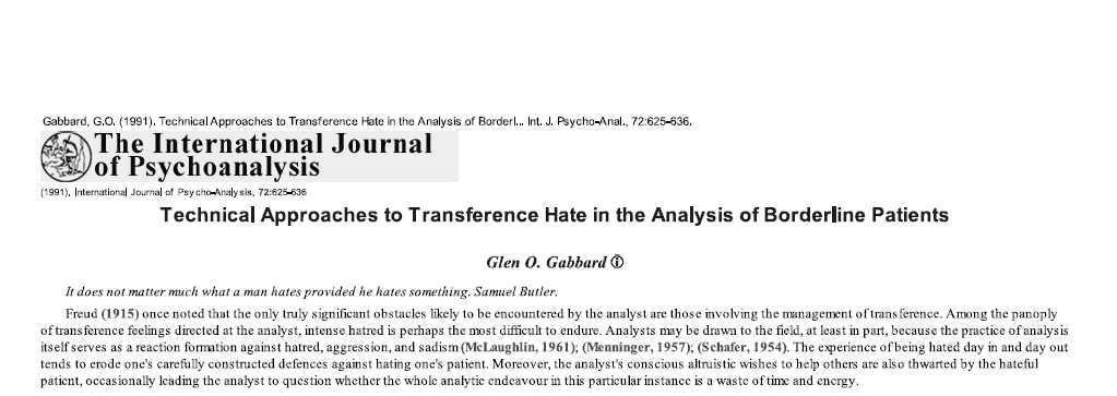 Screenshot 2026-06-26 162539 Technical Approaches to Transference Hate in the Analysis of Borderline Patients - تصویر 1