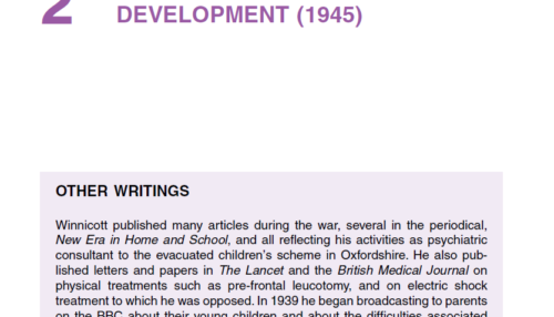 PRIMITIVE EMOTIONAL DEVELOPMENT
