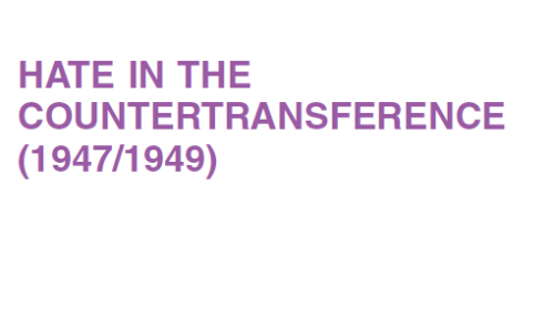 HATE IN THE COUNTERTRANSFERENCE