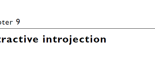Extractive introjection
