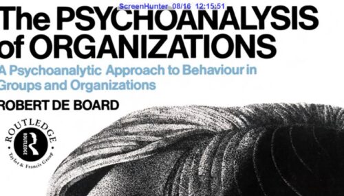 The Psychoanalysis of Organizations