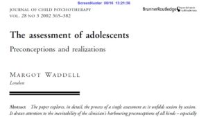 The assessment of adolescents