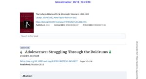 Adolescence: Struggling Through the Doldrums