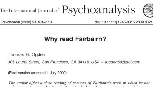 Why read Fairbairn