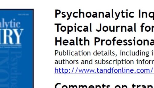 Psychoanalytic Inquiry: A Topical Journal for Mental Health Professionals