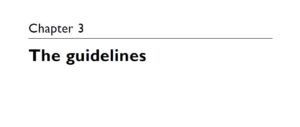 The guidelines