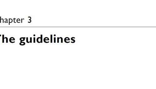 The guidelines