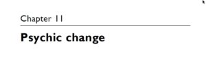 Psychic change