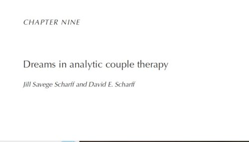 Dreams in analytic couple therapy