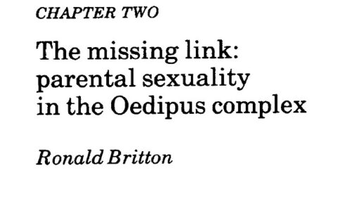 The missing link: parental sexuality in the Oedipus complex