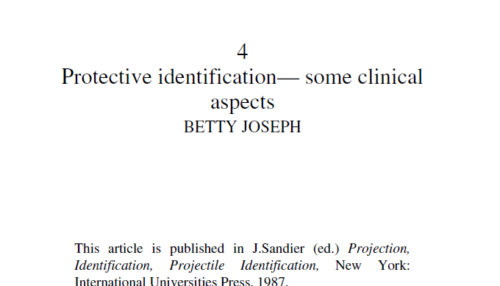 Protective identification some clinical aspects