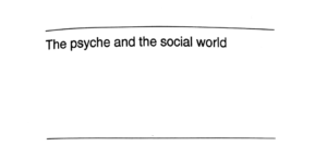 The Psyche and the Social World: Developments in Group-Analytic Theory
