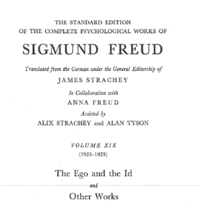 THE DISSOLUTION OF THE OEDIPUS COMPLEX