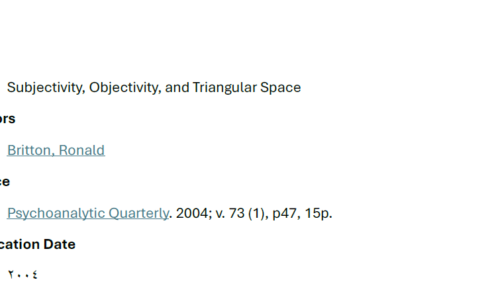 Subjectivity, Objectivity, and Triangular Space