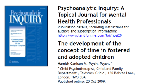 The development of the concept of time in fostered and adopted children